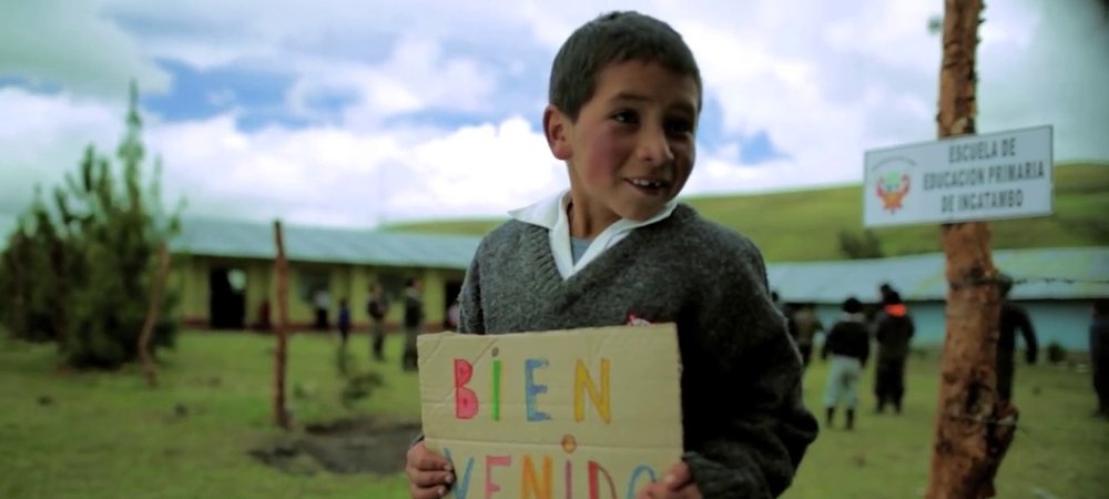Backdrop of Bienvenidos