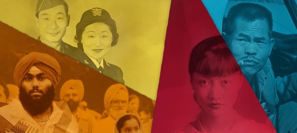 Backdrop of Asian Americans