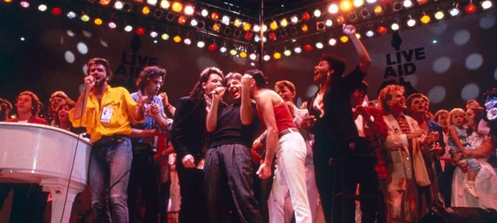 Backdrop of Live Aid