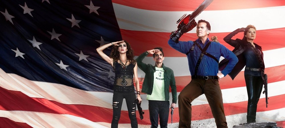 Backdrop of Ash vs Evil Dead