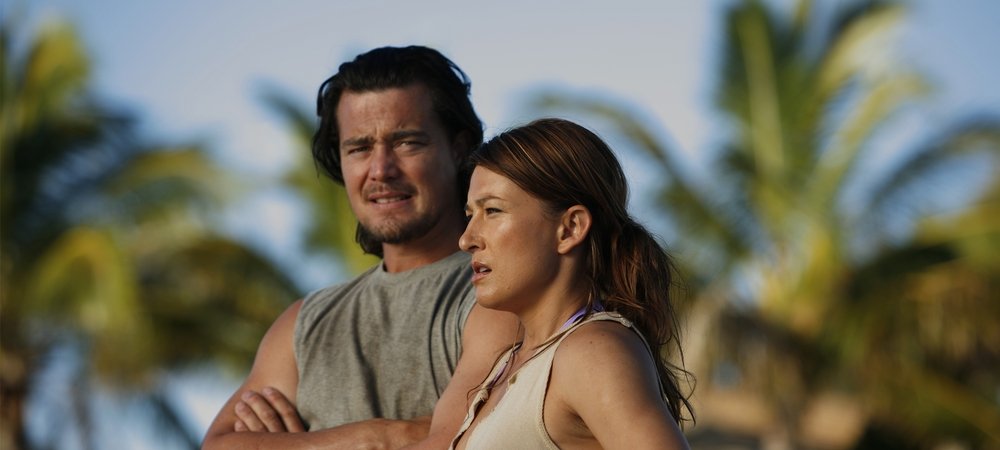 Backdrop of Malibu Shark Attack