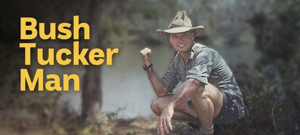 Backdrop of Bush Tucker Man