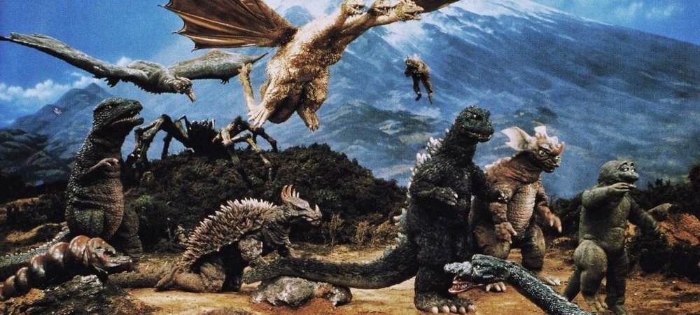 Backdrop of Destroy All Monsters