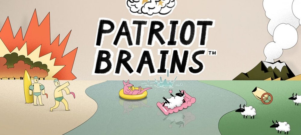 Backdrop of Patriot Brains