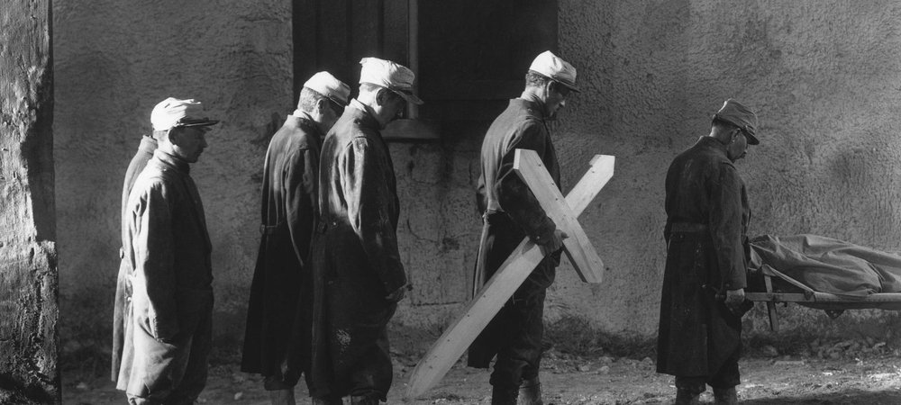 Backdrop of Wooden Crosses
