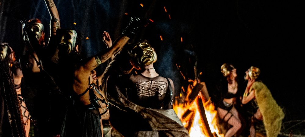 Backdrop of The Bacchae