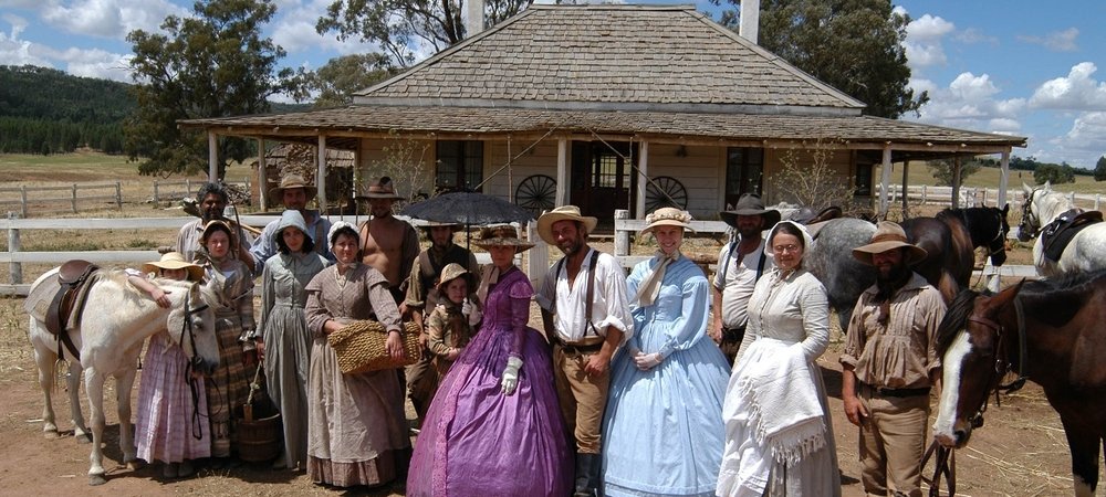 Backdrop of Outback House