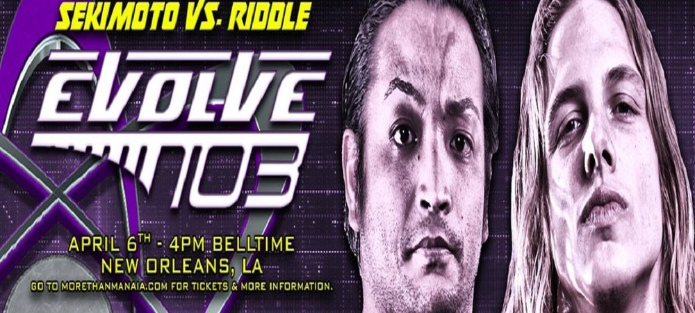 Backdrop of EVOLVE 103