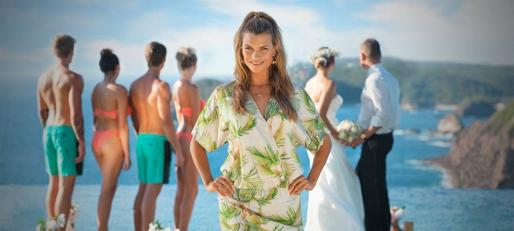 Backdrop of Paradise Hotel
