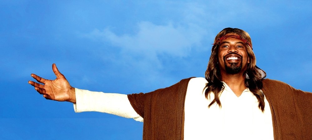 Backdrop of Black Jesus