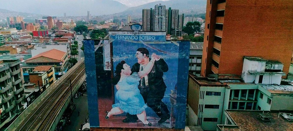Backdrop of Botero