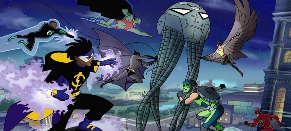 Backdrop of Static Shock
