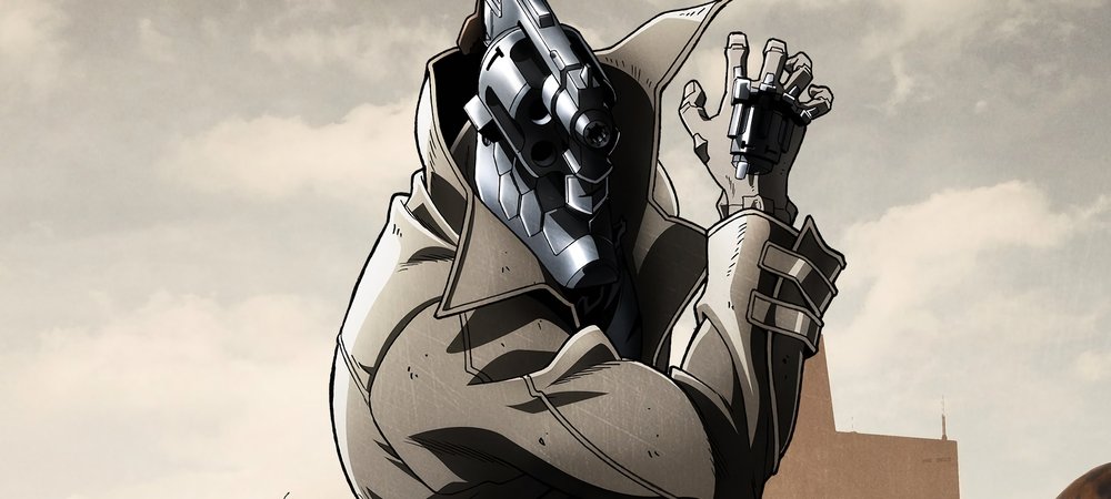 Backdrop of No Guns Life