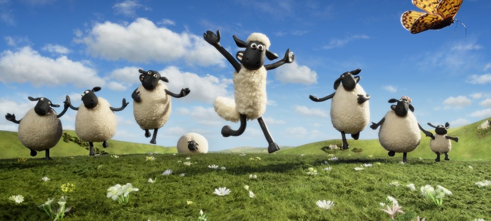 Backdrop of Shaun the Sheep