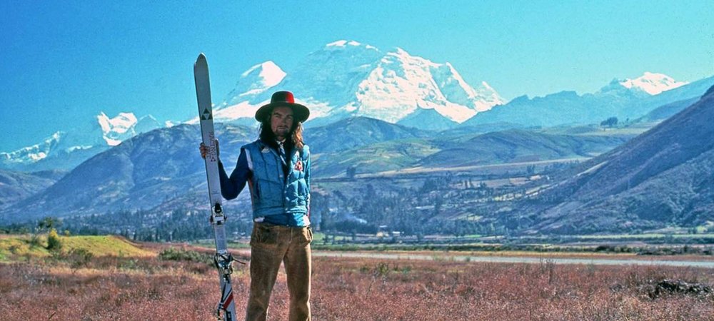 Backdrop of Ski Peru!