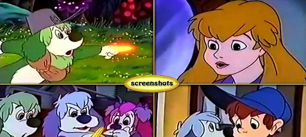 Backdrop of Fluppy Dogs