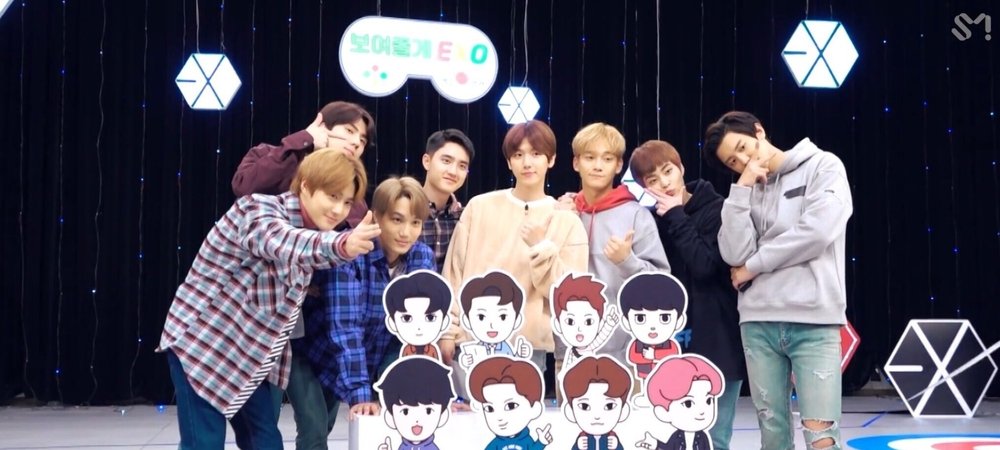 Backdrop of We’ll Show You, EXO!