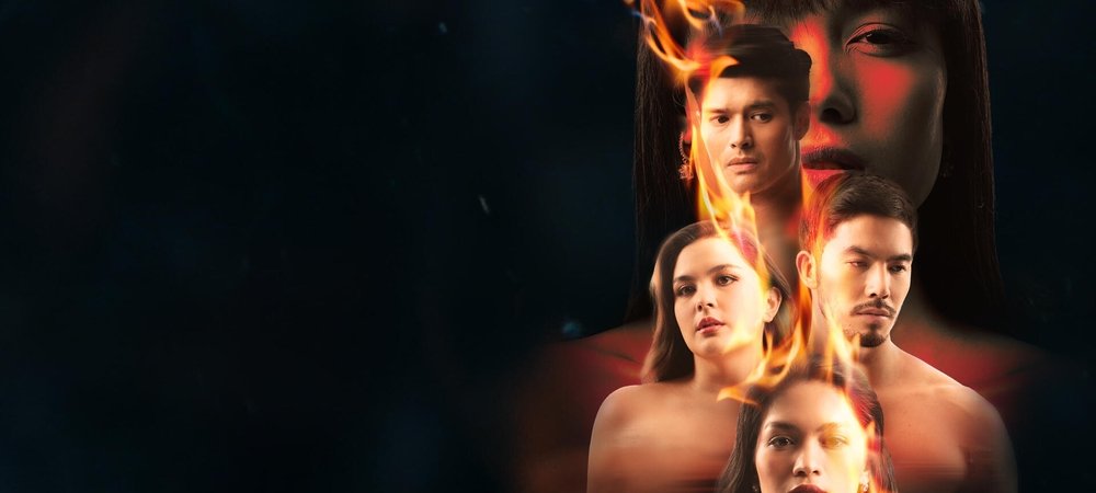 Backdrop of Nag-aapoy na Damdamin