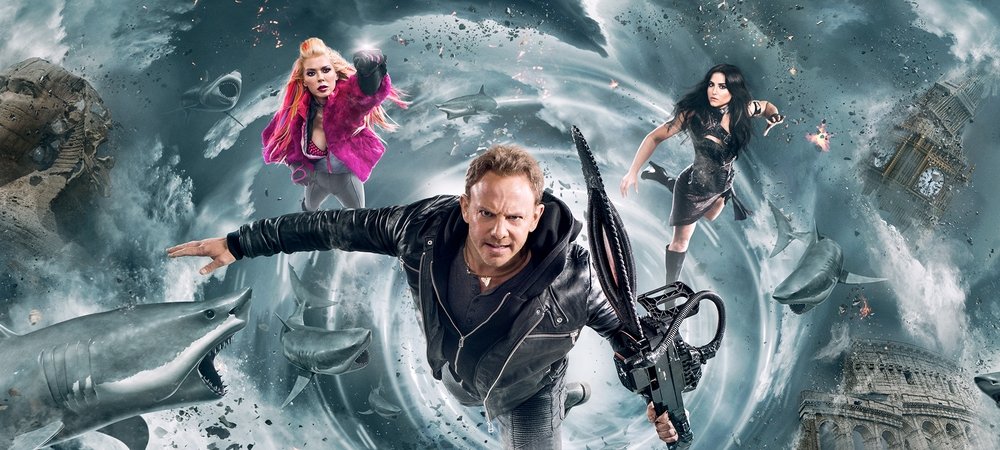 Backdrop of Sharknado 5: Global Swarming