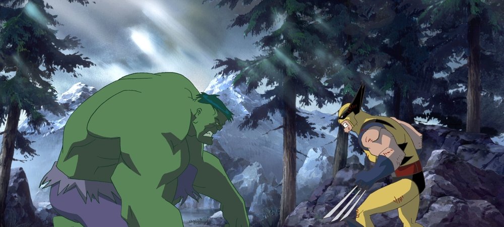 Backdrop of Hulk Vs.