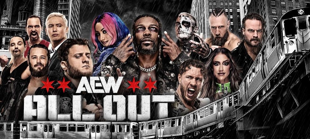 Backdrop of AEW All Out