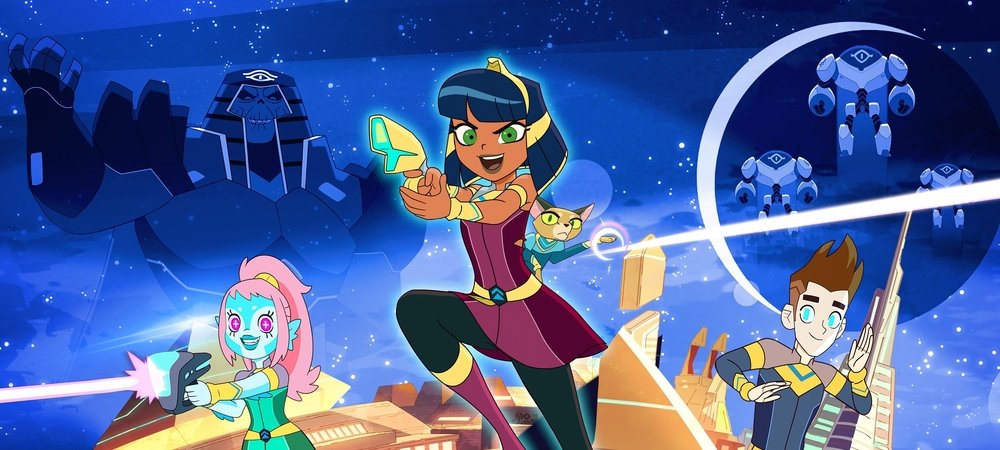 Backdrop of Cleopatra in Space