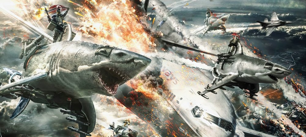 Backdrop of Sky Sharks