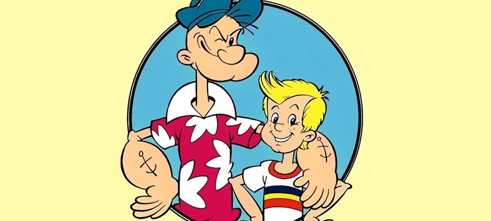 Backdrop of Popeye and Son