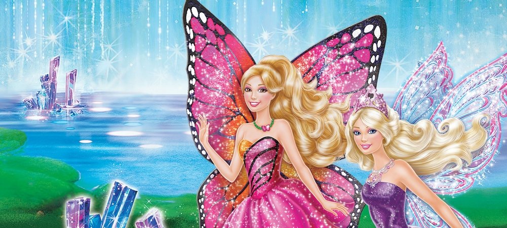 Backdrop of Barbie Mariposa & the Fairy Princess