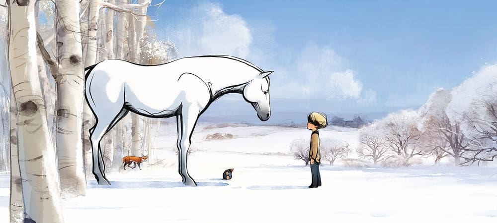 Backdrop of The Boy, the Mole, the Fox and the Horse