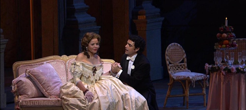 Backdrop of La Traviata
