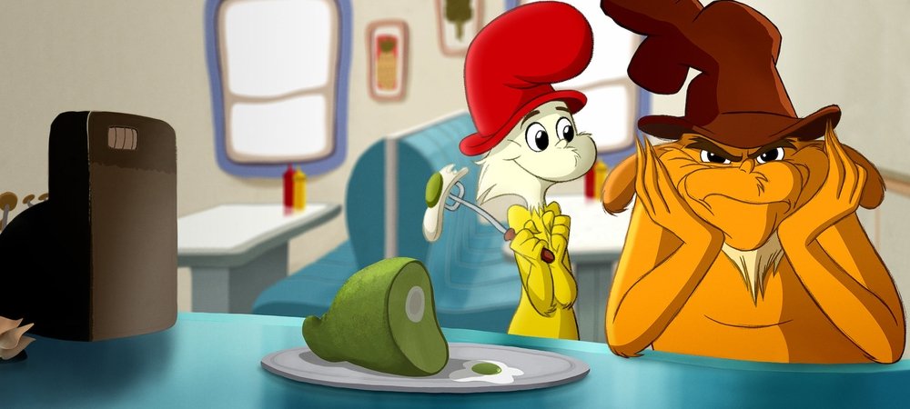 Backdrop of Green Eggs and Ham