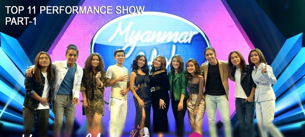 Backdrop of Myanmar Idol