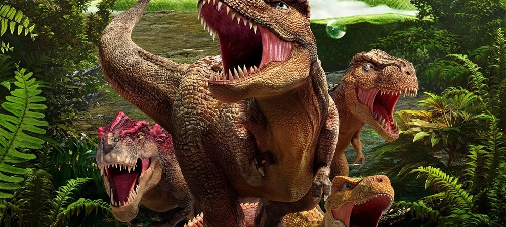 Backdrop of I Am T-Rex