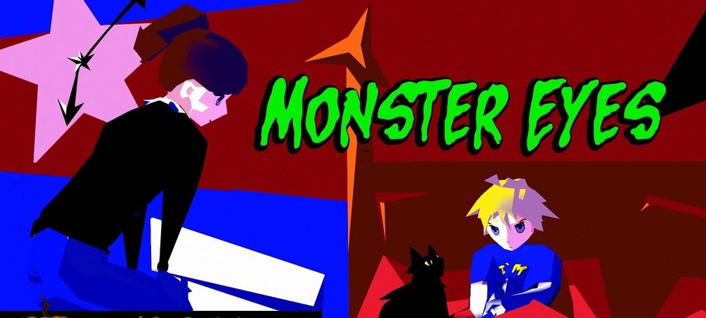 Backdrop of Monster Eyes