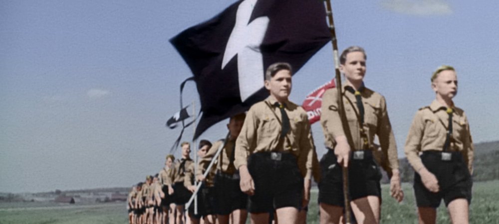 Backdrop of Hitler Youth
