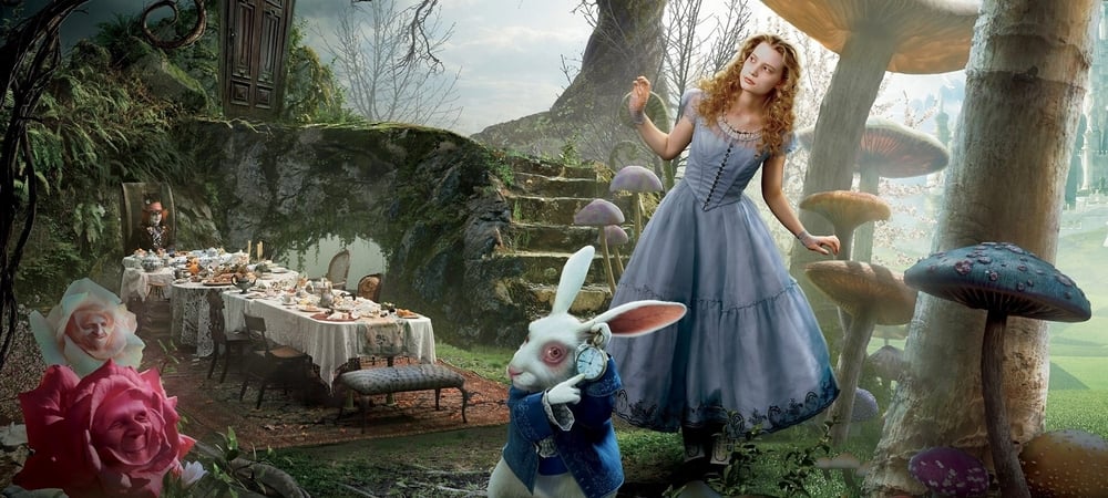 Backdrop of Alice in Wonderland