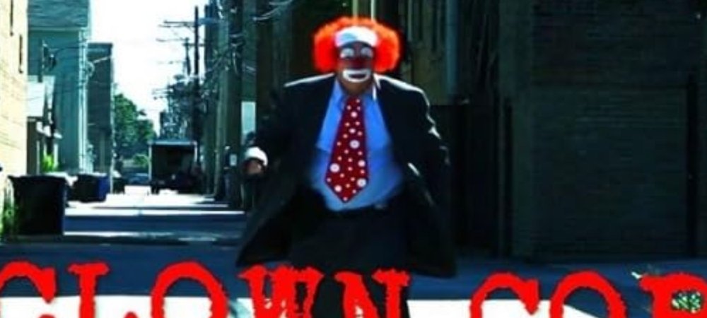 Backdrop of Clown Cop