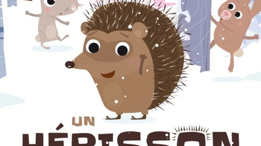 Un hérisson dans la neige