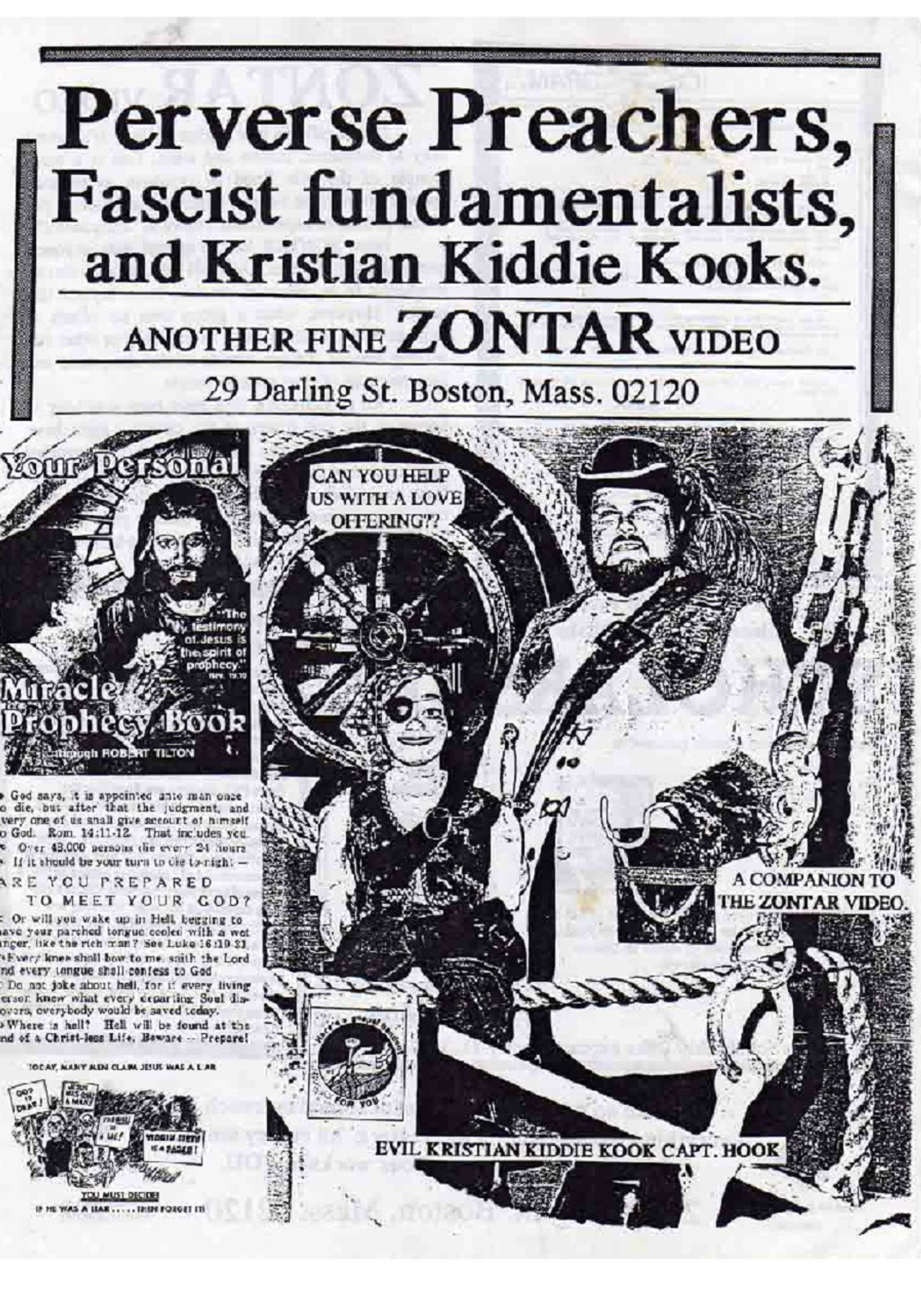 Perverse Preachers, Fascist Fundamentalists, and Kristian Kiddie Kooks