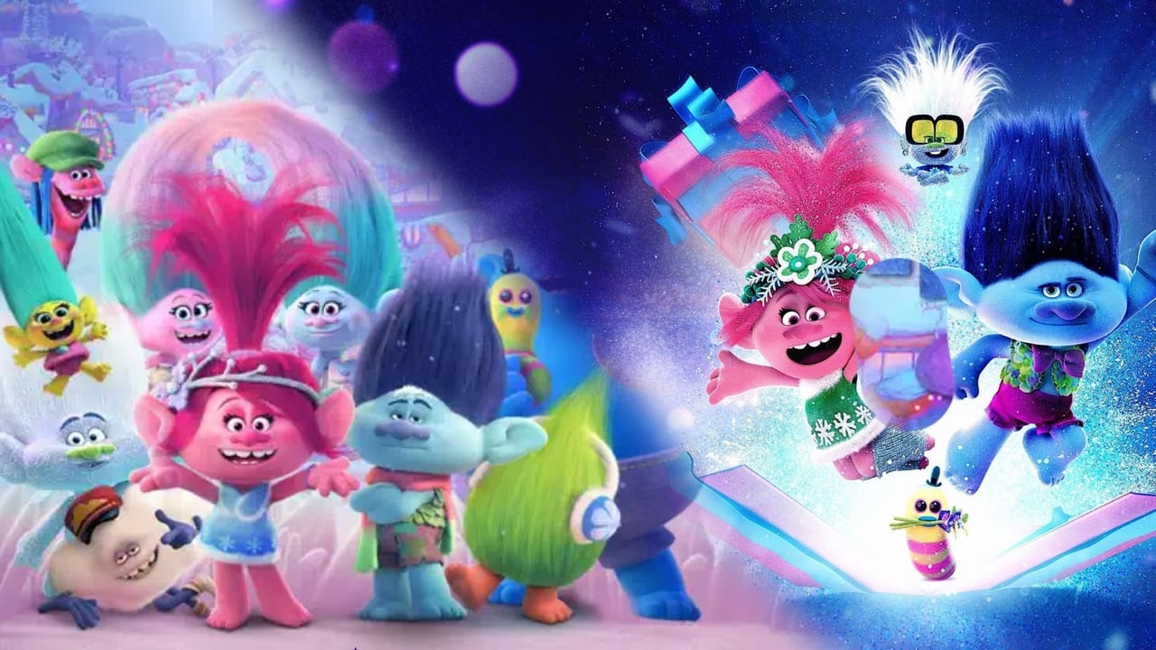 Trolls Holiday Collection Backdrop