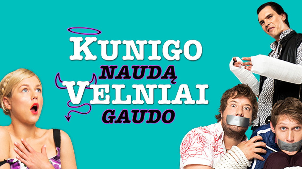 backdrop Kunigo naudą velniai gaudo