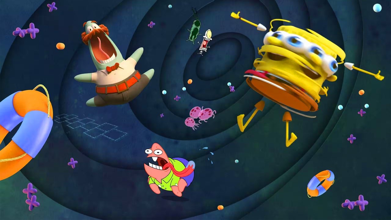Bob l'éponge la 4ème immersion backdrop