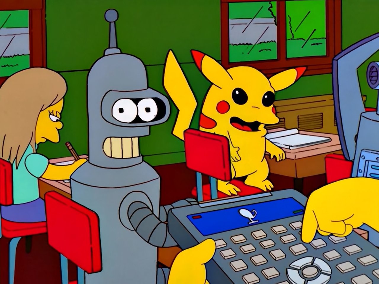 Escena de Bart contra Lisa contra el tercer grado