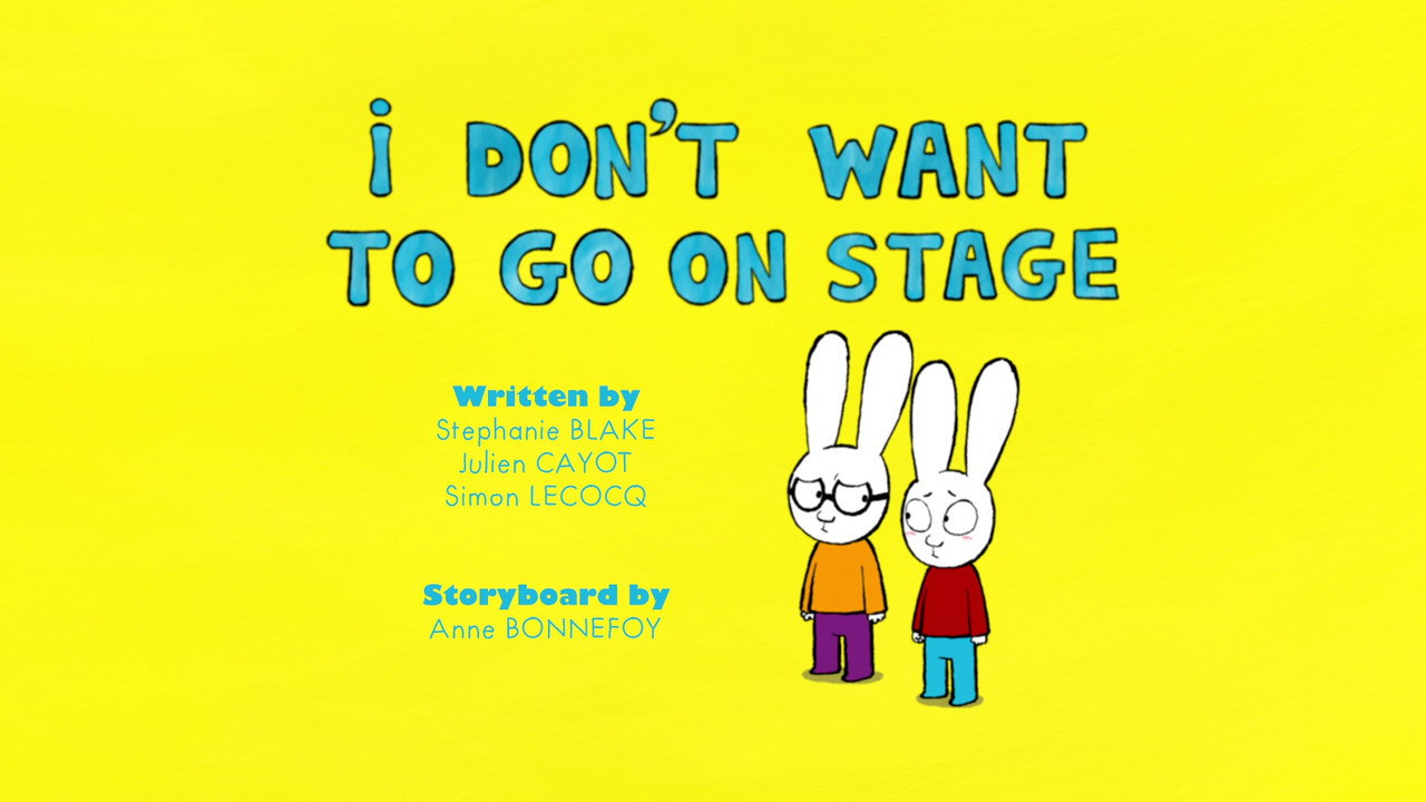 I Don't Want To Go On Stage