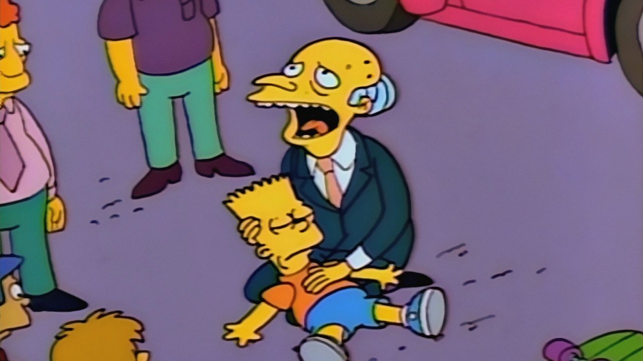 Escena de Bart es atropellado