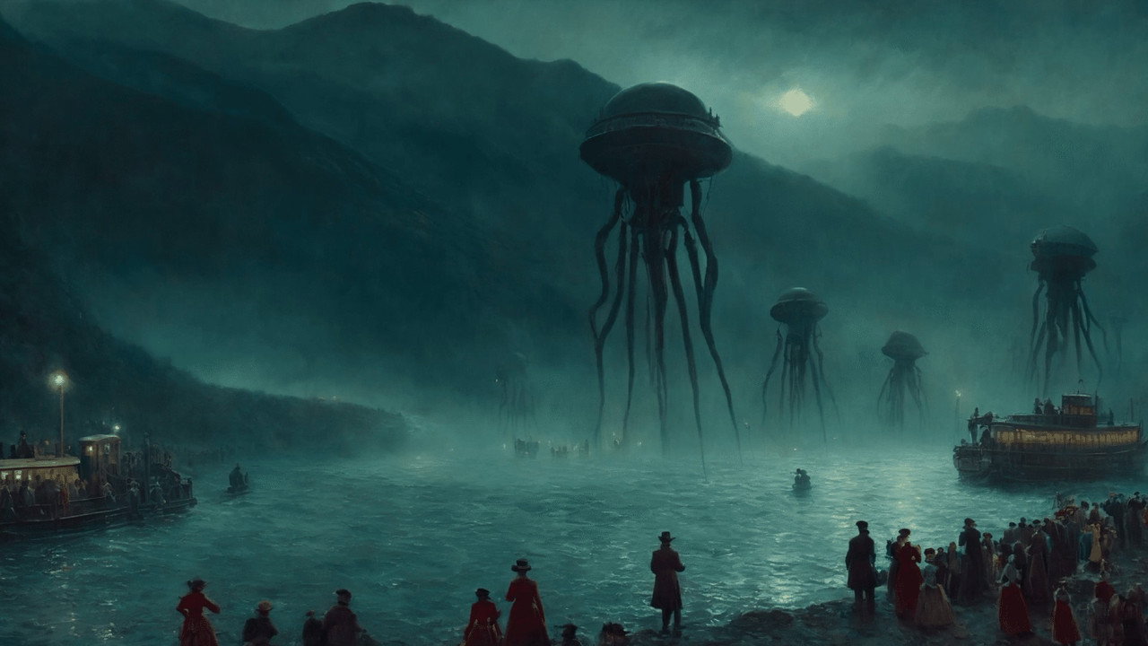 backdrop The War Of The Worlds: The Prophetic Novel