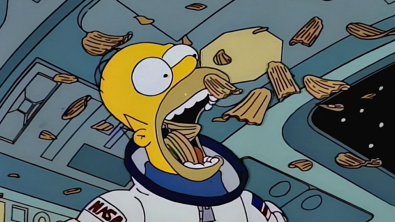Escena de Homero en el espacio profundo