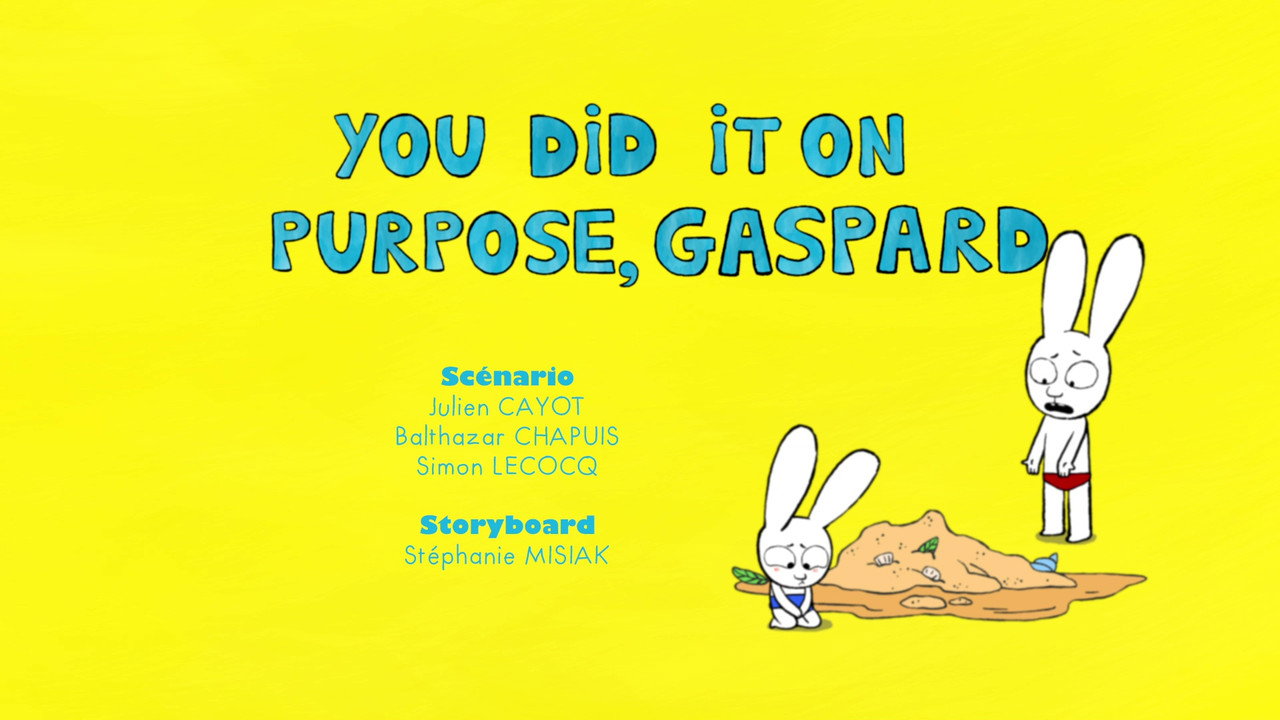 You Did It On Purpose, Gaspard