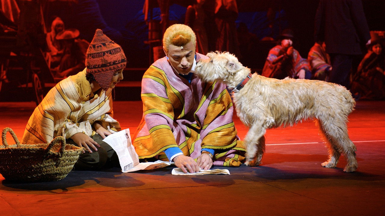 backdrop Kuifje: De Zonnetempel, De Musical